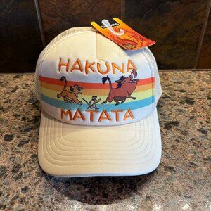 NWT Disney The Lion King Hakuna Matata Embroidered Mesh Back Hat DMR Exclusive
